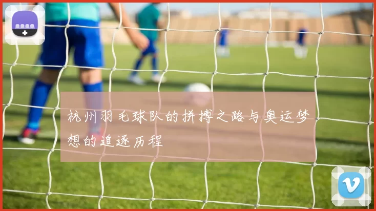 杭州羽毛球队的拼搏之路与奥运梦想的追逐历程
